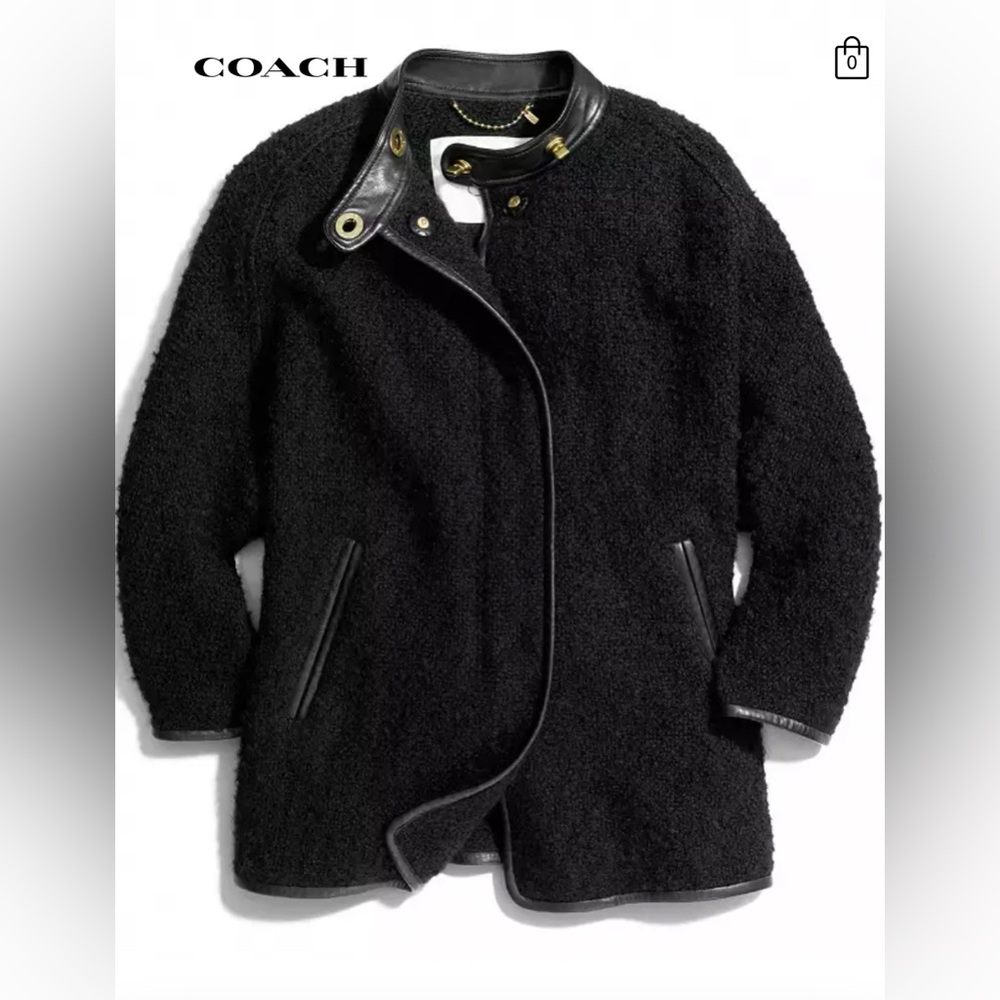 🖤 Coach Wool Bonnie Cape Coat